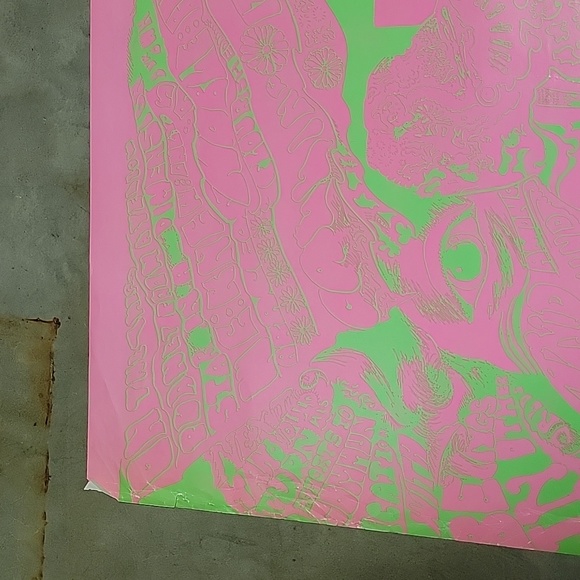 Vintage neon 1967 stone rare Psychedelic Poster hidden message - Picture 8 of 10